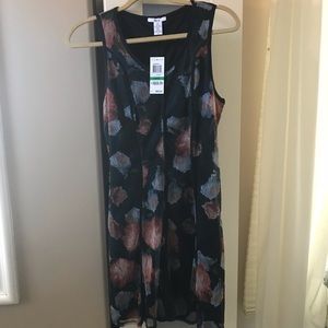 Navy blue pattern dress